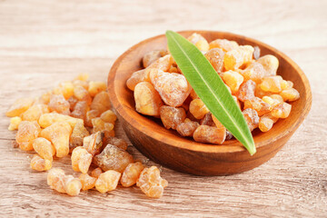 Wall Mural - Frankincense or olibanum aromatic resin used in incense and perfumes.