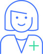 Women Doctor line icon