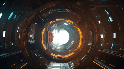 Wall Mural - science fiction fantasy portal. Generative Ai