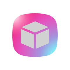 Sticker - Cube - Pictogram (icon) 