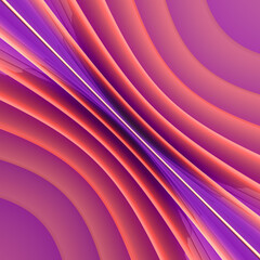 Fototapete - Shiny glass plates with a fashionable gradient. Abstract background. 3d rendering digital illustration