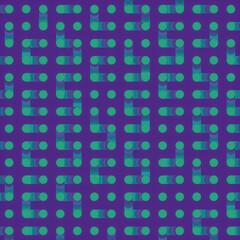 Aufkleber - Cartoon geometric pattern with iridescent neon gradient. 3d rendering digital illustration