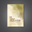 © REZI - Cover template with watercolor background. Design for your cover, date, postcard, banner, logo.