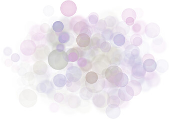Wall Mural - abstract shining bokeh isolated on transparent background