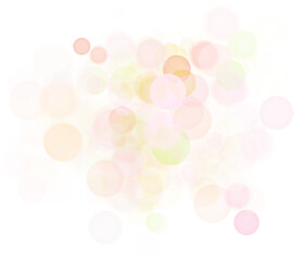 Abstract shining bokeh isolated on transparent background