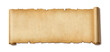 © daboost - Old paper horizontal banner. Parchment scroll isolated on white with shadow