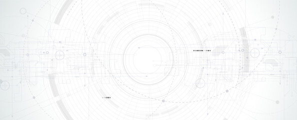 Wall Mural - abstract structure circuit computer  technology business background