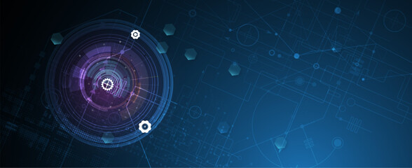 abstract structure circuit computer  technology business background