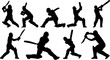 © Pankaj - 'Vector Silhouettes of Cricket Players, Batsmen, Bowlers, and Cricket Elements for Your Design Needs''A Comprehensive Collection of Cricket Player Silhouettes and Cricket Elements for Graphic Designe