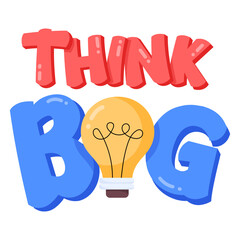 Wall Mural - Download flat sticker of creative thinking 