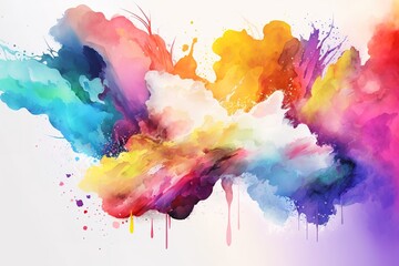 Wall Mural - contemporary, multicolored backdrop generative ai generative ai