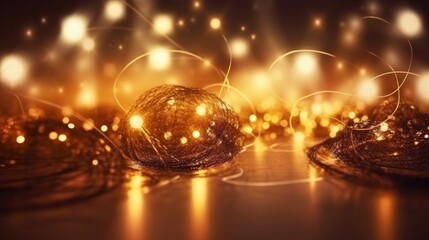 Wall Mural - shine confetti background. illustration ai generative