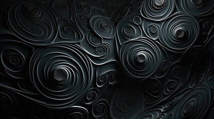 Wall Mural - multiple spirals abstract background. ai generative.