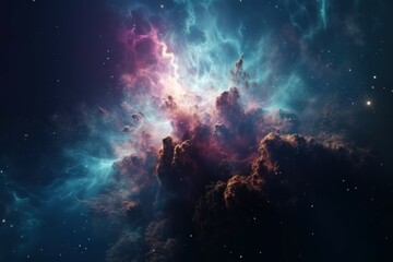 Wall Mural - Cosmic galaxy background stellar. Generate Ai