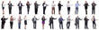 © ASDF - group of business people showing thumbs up isolated