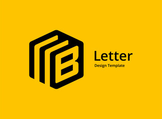 Wall Mural - Letter B logo icon design template elements