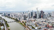 Frankfurt am Main skyline Luftaufnahme
