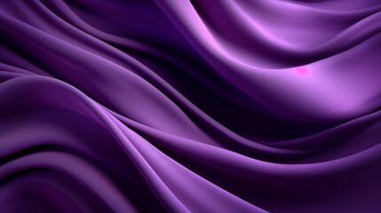 Wall Mural - Purple satin fabric, luxurious, elegant texture. Beautiful backdrop for fashion, design and romantic decoration. Silky, flowing drapery. Rich, smooth curtain with style and elegance. Generative AI