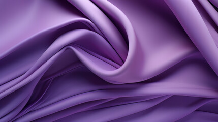 Wall Mural - Purple satin fabric, luxurious, elegant texture. Beautiful backdrop for fashion, design and romantic decoration. Silky, flowing drapery. Rich, smooth curtain with style and elegance. Generative AI