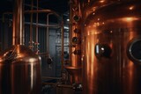 Fototapeta Młodzieżowe - Explore unparalleled artistry in a cutting-edge distillery using next-gen technology for amazing visuals and intricate details. Generative AI