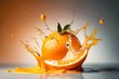 orange juice splash