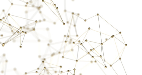 Abstract digital background of points and lines. Glowing plexus. Big data. Network or connection. PNG transparent
