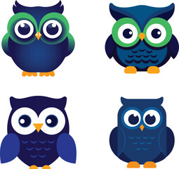 Wall Mural - Owl logo ilustration