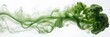 canvas print picture - Abstrakter weißer Hintergrund Banner mit Brokkoli und zartem grünen Rauch, Generative AI