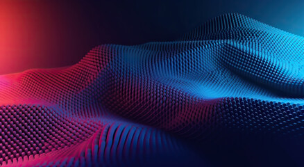 Modern digital abstract 3D background. Copy space. Based on Generative AI