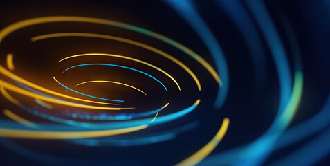 Wall Mural - modern digital abstract 3d background. copy space. based on generative ai