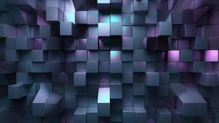 Three-Dimensional rendering illustration. futuristic abstract gradient blue violet pink neon. Illustration Wallpaper Graphic Design - Generative AI