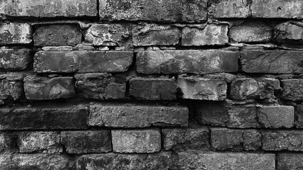 Poster - Abstract brick wall texture for pattern background. wide panorama picture.