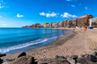 Fuengirola beach Malaga province Costa del Sol Spain tourist destination with Mediterranean blue sea