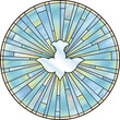 Peace Dove Stained Glass Holy Spirit Vector