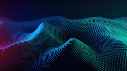 Wall Mural - Modern digital abstract 3D background. Copy space. Based on Generative AI