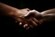 © top images - Friendly handshake. The concept of friendship and mutual understanding. AI generated, human enhancement