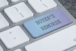 Button with text Buyer's Remorse on computer keyboard, closeup