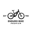 Enduro downhill Bike mtb icon design logo template