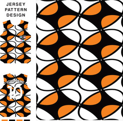 Abstract football pattern concept vector jersey pattern template for printing or sublimation sports uniforms football volleyball basketball e-sports cycling and fishing Free Vector.