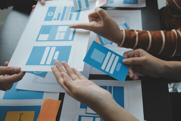 ux graphic designer creative sketch planning application process development prototype wireframe for