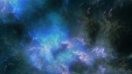 Wall Mural - nebula with universe space background. generative ai