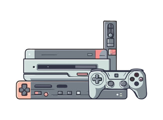 Sticker - Modern video game console equipment Generative AI