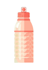 Poster - Refreshing drink in plastic bottle with label Generative AI