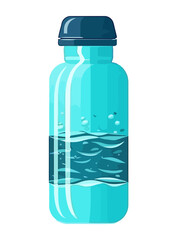 Poster - Freshness in a bottle for summer refreshment Generative AI