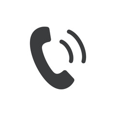 Wall Mural - call, phone ring isolated vector icon