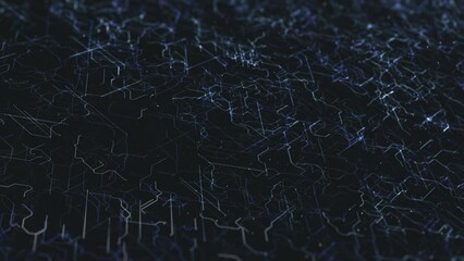 Wall Mural - abstract digital data hitech background/ 4k animation of an abstract high technology wallpaper backg