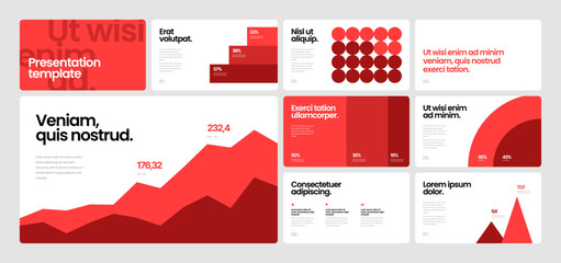 Wall Mural - corporate business presentation template. elements of infographics use in presentation, flyer and co