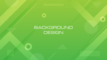 Wall Mural - Abstract green geometric gradient background. Simple and modern concept. vector design graphic for cover design, poster, advertising