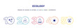 © Abstract - set of ecology filled icons. ecology filled icons with infographic template. flat icons such as two flowers, eco, eco bag, sunlight, tree of love vector.