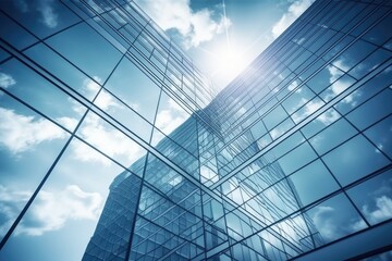 Wall Mural - skyscraper with a modern design and large glass windows. generative ai generative ai